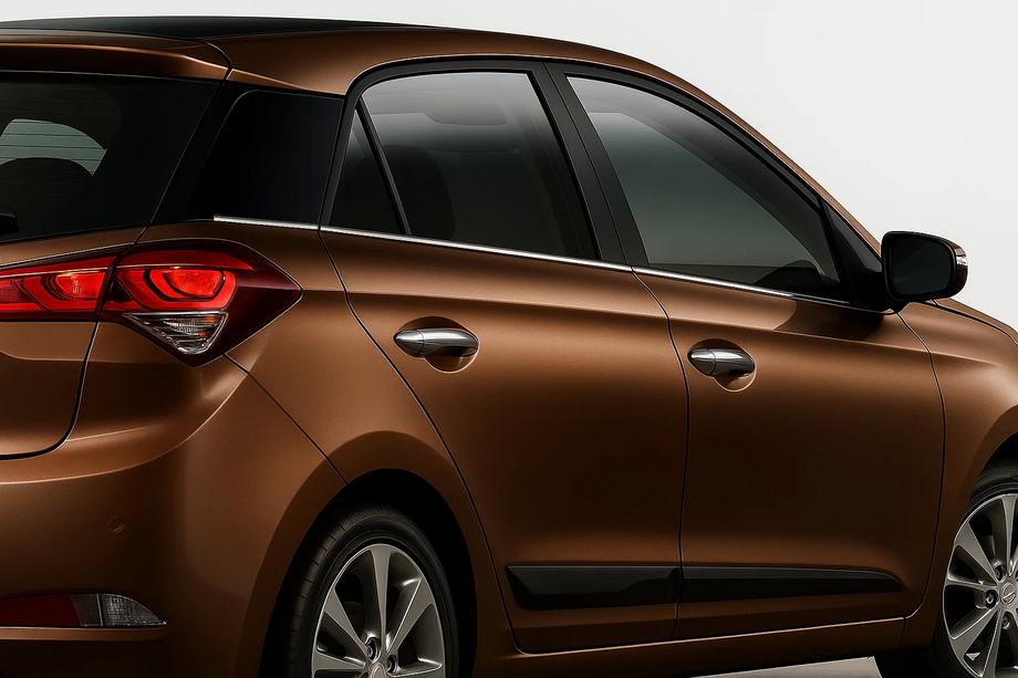 Hyundai I-20 2014-2020 Molduras inferiores de ventanas acero inoxidable (6 uds.) Image