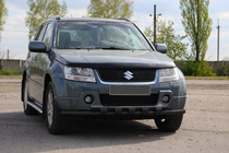 Suzuki Grand Vitara 2005-2017 Defensa delantera ST015 Black (acero inoxidable) foto 2