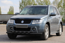 Suzuki Grand Vitara 2005-2017 Defensa delantera ST015 Black (acero inoxidable) foto 3