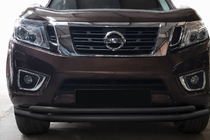 Nissan Navara/NP300 2016- Defensa delantera ST017 Black (acero inoxidable) foto 1