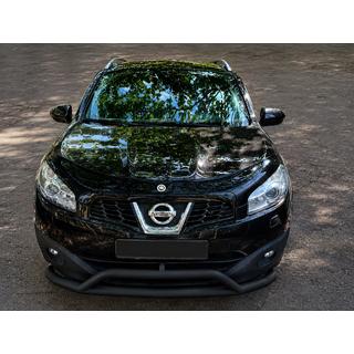 Barra de protección delantera Black (acero inoxidable) Nissan Qashqai 2010-2014
