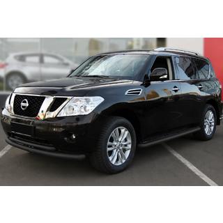 Defensa delantera doble Black (acero inoxidable) Nissan Pathfinder R51 2005-2014
