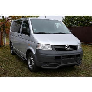 Defensa delantera tipo onda ST007 Black (acero inoxidable) Volkswagen T5 Transporter 2003-2010 foto 1