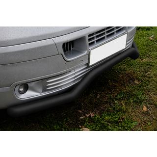 Defensa delantera tipo onda ST007 Black (acero inoxidable) Volkswagen T5 Transporter 2003-2010 foto 2