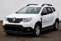 Dacia Duster 2018-2024 Defensa delantera tipo bull bar F3-10 Black (acero inoxidable) foto 1