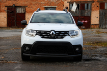 Renault Duster 2018-2024 Defensa delantera tipo bull bar F3-10 Black (acero inoxidable) foto 2