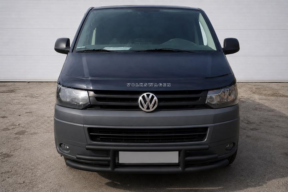 Volkswagen T5 2010-2015 Defensa delantera F3-42 Black (acero inoxidable) Foto 1