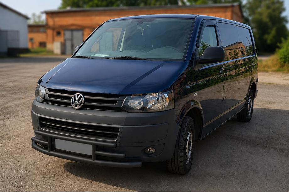 Volkswagen T5 2010-2015 Defensa delantera F3-42 Black (acero inoxidable) Foto 2