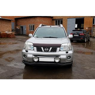 Defensa delantera ST007 Black (acero inoxidable) Nissan X-trail T30 2002-2007 foto 3