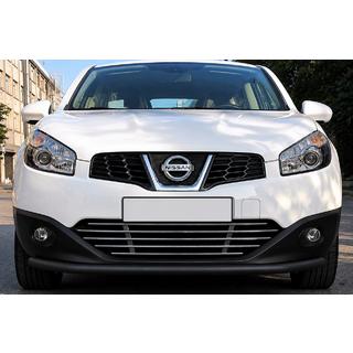 Defensa delantera ST008 Black (2014-2017, acero inoxidable) Nissan Qashqai 2014-2021