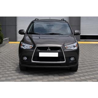 Defensa delantera ST008 Black (acero inoxidable) Mitsubishi ASX 2010-2023 foto 3