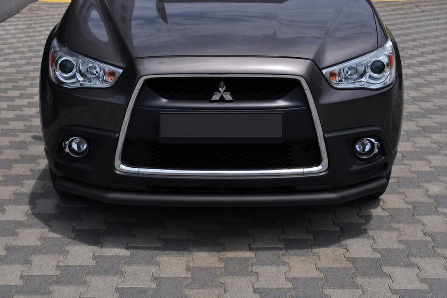 Mitsubishi ASX 2010-2023 Defensa delantera ST008 Black (acero inoxidable) Foto 1