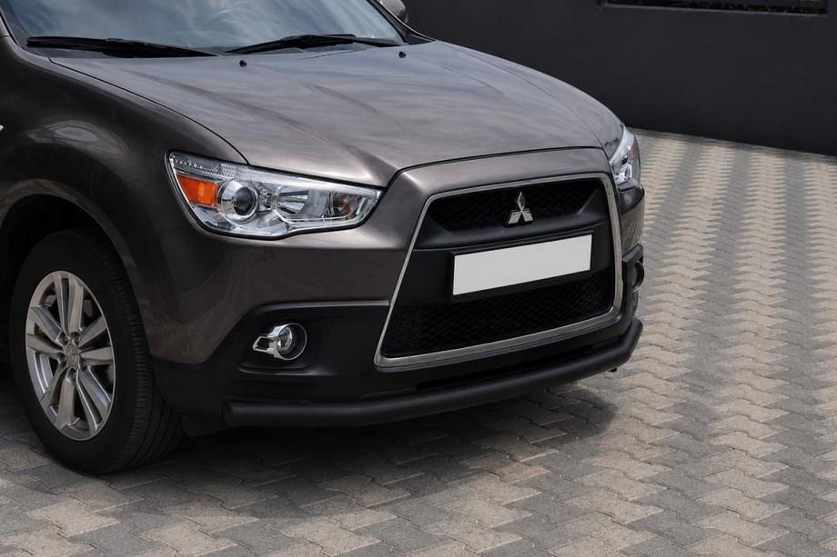 Mitsubishi ASX 2010-2023 Defensa delantera ST008 Black (acero inoxidable) Foto 2