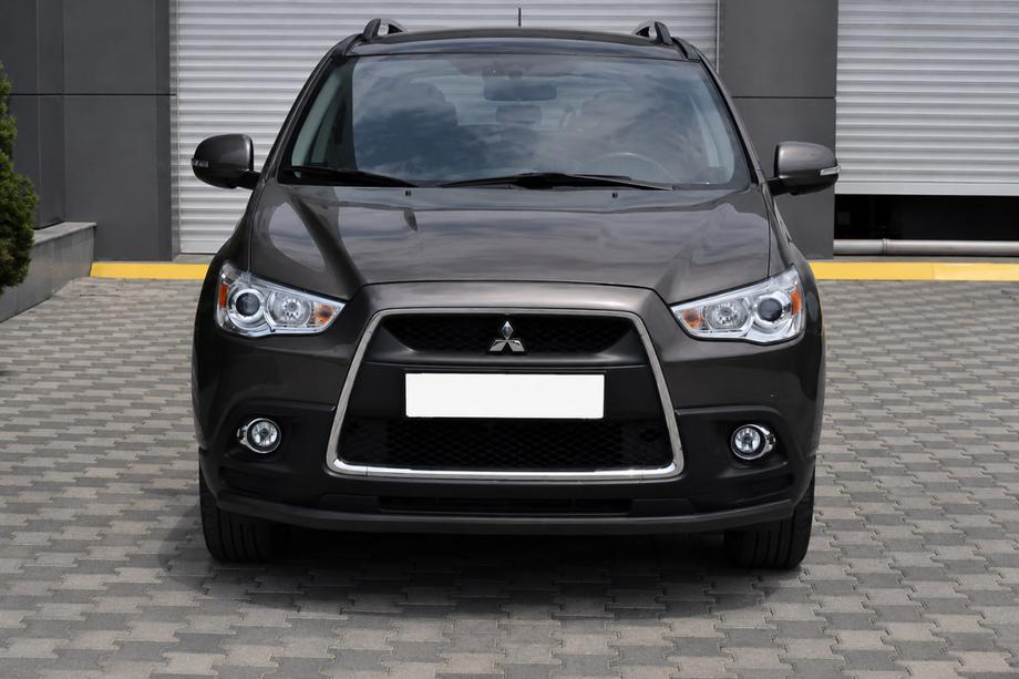 Mitsubishi ASX 2010-2023 Defensa delantera ST008 Black (acero inoxidable) Foto 3