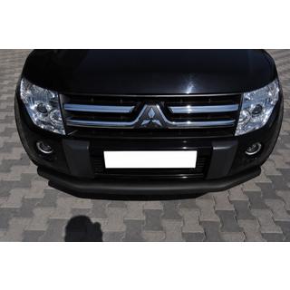 Defensa delantera ST008 Black (acero inoxidable) Mitsubishi Pajero Wagon III 1999-2006 foto 2