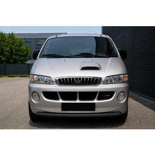 Defensa delantera ST008 Black (acero inoxidable) Hyundai H200, H1, Starex 1998-2007