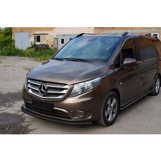 Defensa delantera ST008 Black (acero inoxidable) Mercedes Vito/V-class W447 2014- foto 2