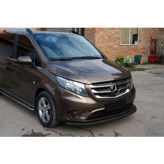 Defensa delantera ST008 Black (acero inoxidable) Mercedes Vito/V-class W447 2014- foto 3