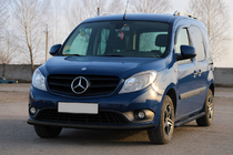 Mercedes Citan 2013-2021 Defensa delantera ST008 Black (acero inoxidable) foto 2