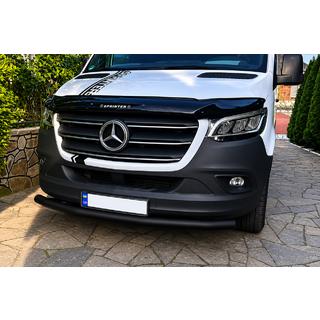 Defensa delantera ST008 Black (acero inoxidable) Mercedes Sprinter W907/W910 2018- foto 1