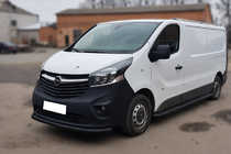 Nissan NV300/Primastar 2016- Defensa Delantera ST008 Negra (Acero Inoxidable) foto 2