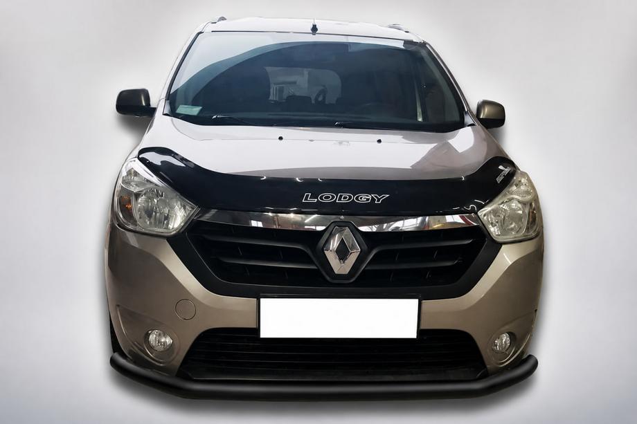 Renault Lodgy 2013-2022 Defensa Delantera ST008 Negra (Acero Inoxidable) Foto 1