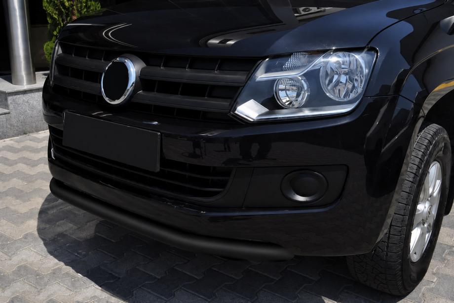 Volkswagen Amarok 2010-2022 Defensa Delantera ST008 Negra (Acero Inoxidable) Foto 1