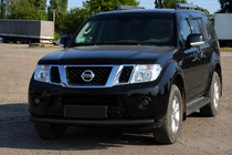 Nissan Navara 2006-2015 Defensa Delantera ST008 Negra (Acero Inoxidable) foto 1