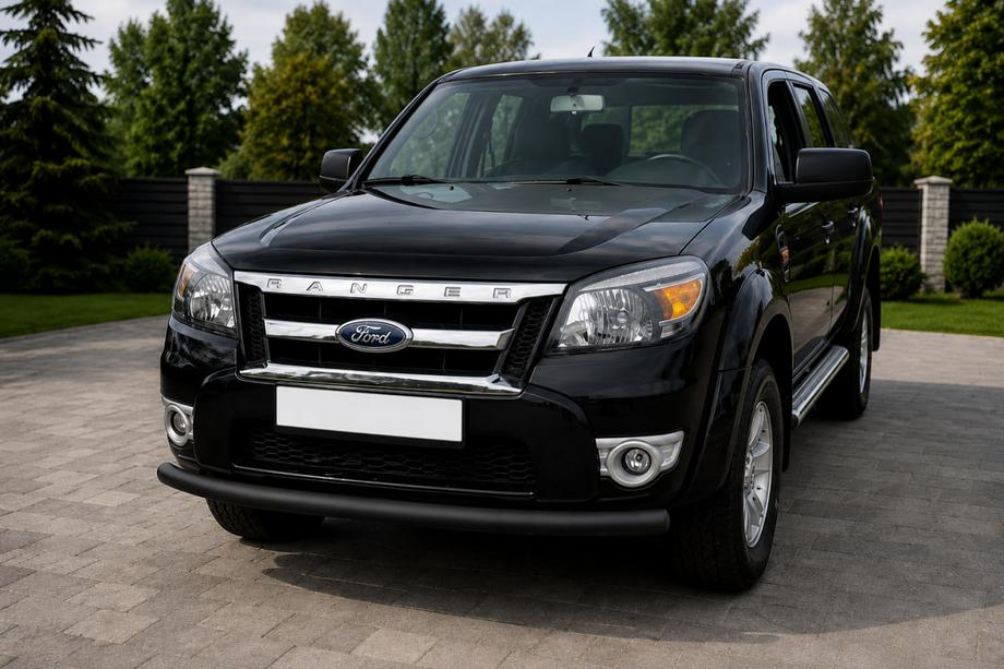Ford Ranger 2007-2011 Defensa Delantera ST008 Negra (Acero Inoxidable) Image