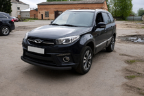 Chery Tiggo 3 2005- Defensa Delantera ST008 Negra (Acero Inoxidable) foto 2