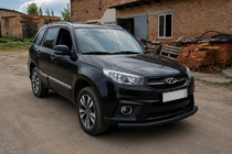 Chery Tiggo 3 2005- Defensa Delantera ST008 Negra (Acero Inoxidable) foto 3