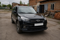 Chery Tiggo 3 2005- Defensa Delantera ST008 Negra (Acero Inoxidable) foto 4