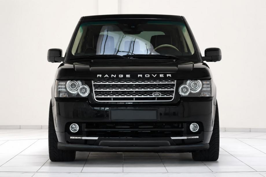 Range Rover III L322 2002-2012 Defensa Delantera ST008 Negra (Acero Inoxidable) Image
