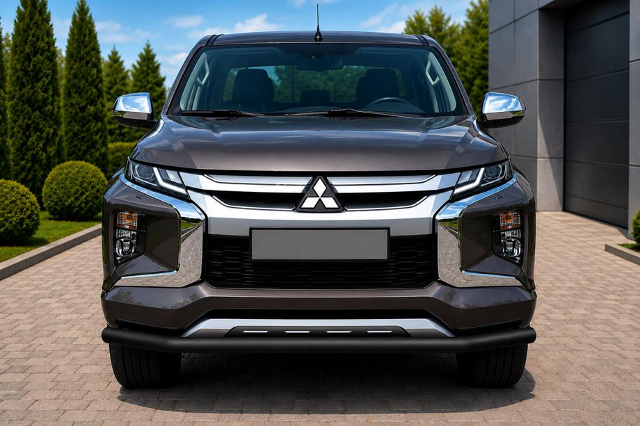 Fiat Fullback 2016- Defensa Delantera ST008 Negra (Acero Inoxidable) Image