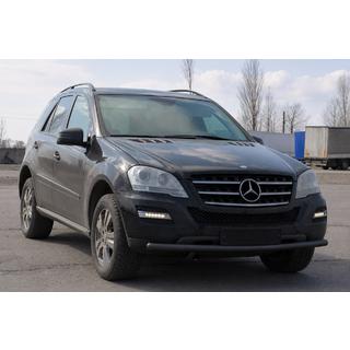 Defensa Delantera ST008 Negra (Acero Inoxidable) Mercedes ML W164 2005-2011 foto 2