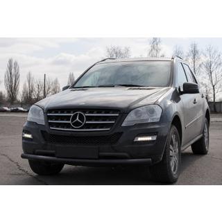 Defensa Delantera ST008 Negra (Acero Inoxidable) Mercedes ML W164 2005-2011 foto 3