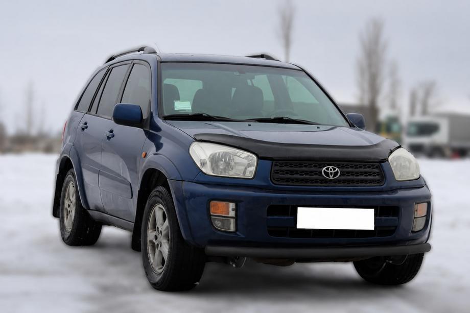 Toyota Rav 4 2001-2005 Defensa Delantera ST008 Negra (Acero Inoxidable) Foto 2