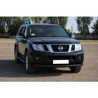 Defensa delantera ST008-1 Black (acero inoxidable) Nissan Pathfinder R51 2005-2014 foto 2