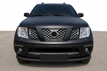 Nissan Pathfinder R51 2005-2014 Defensa delantera ST008-2 Black (acero inoxidable) foto 1