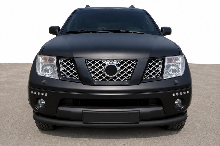 Nissan Pathfinder R51 2005-2014 Defensa delantera ST008-2 Black (acero inoxidable) Image