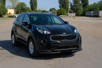 Kia Sportage 2015-2021 Defensa delantera ST009 Black (acero inoxidable) foto 2