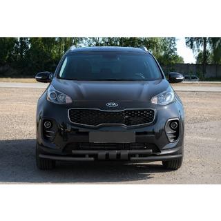 Protector delantero ST009-15 Black (acero inoxidable) Kia Sportage 2015-2021 foto 1