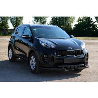 Protector delantero ST009-15 Black (acero inoxidable) Kia Sportage 2015-2021 foto 2
