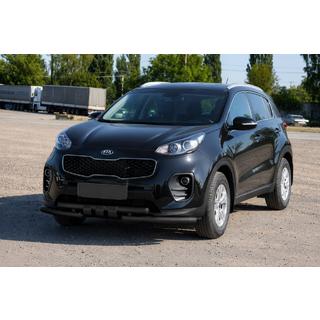 Protector delantero ST009-15 Black (acero inoxidable) Kia Sportage 2015-2021 foto 3