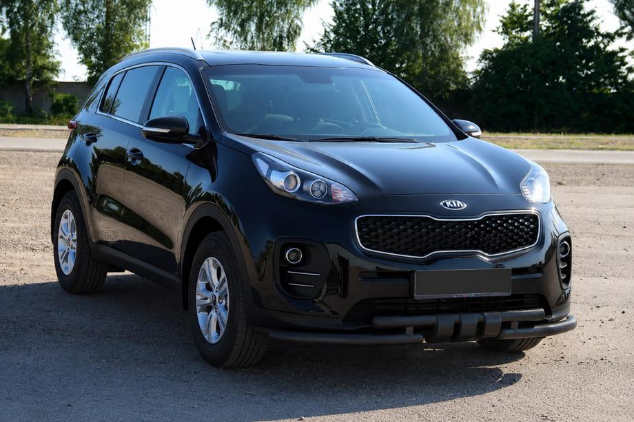 Kia Sportage 2015-2021 Protector delantero ST009-15 Black (acero inoxidable) Foto 2