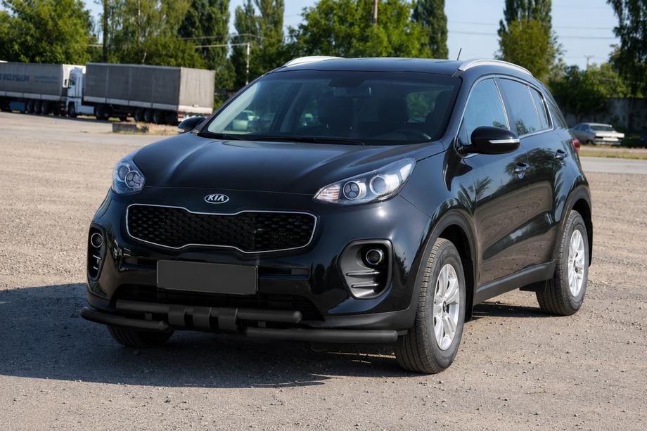 Kia Sportage 2015-2021 Protector delantero ST009-15 Black (acero inoxidable) Foto 3