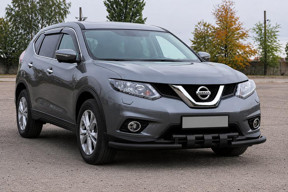 Nissan X-trail T32/Rogue 2014-2021 Protector delantero ST009-15 Black (acero inoxidable) Foto 3