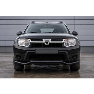 Barra de protección delantera ST012 Black (acero inoxidable) Dacia Duster 2008-2018