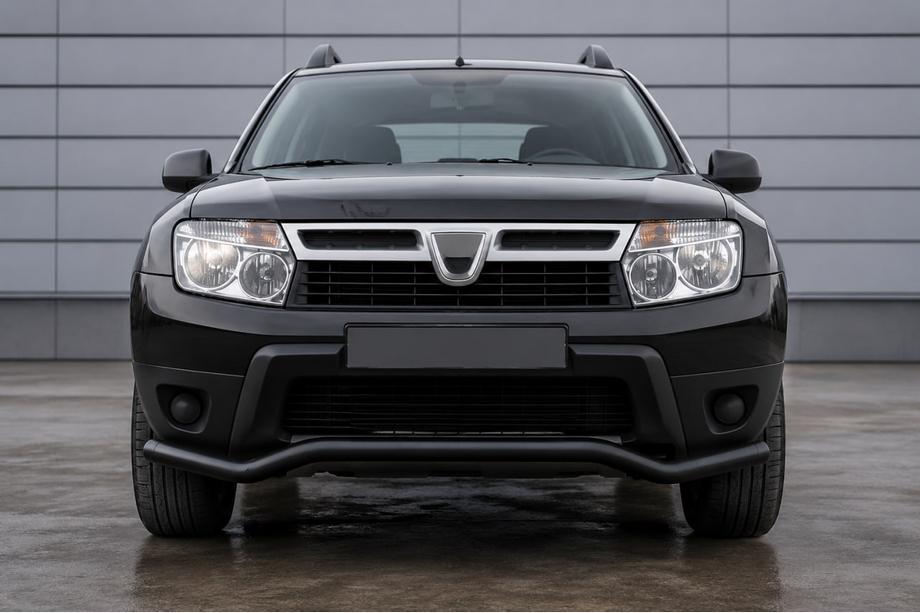 Dacia Duster 2008-2018 Barra de protección delantera ST012 Black (acero inoxidable) Image