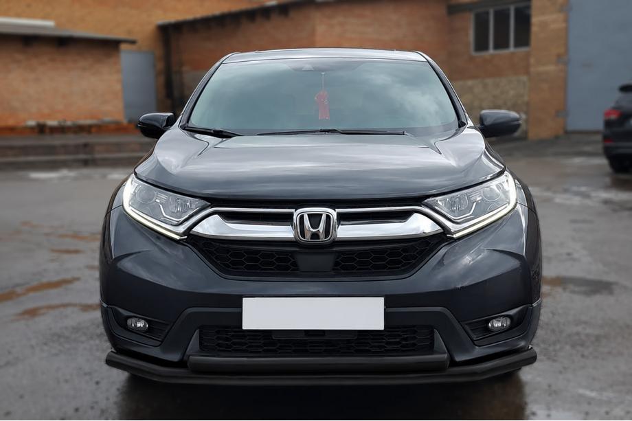 Honda CRV 2017-2022 Defensa delantera ST014 Black (2016-2019, acero inoxidable) Foto 1